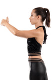 banded black seal halter