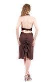 cocoa ruched skirt
