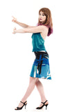 blue danube fluted skirt
