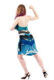 blue danube fluted skirt