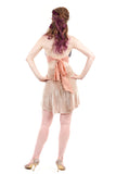 gold velvet short skirt