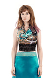 tile flower wrap top