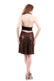 bitter chocolate sequin skirt