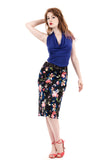 night orchid ruched skirt