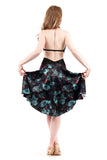 the signature skirt in plum moire and mazarine