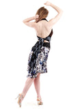 the signature skirt in water lily silk