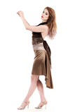 the signature skirt in delicate gold