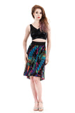 colorstreak fluted skirt