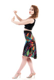 colorstreak fluted skirt