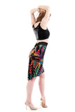 colorstreak fluted skirt