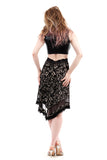 striated italian mesh skirt