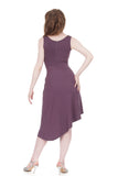 ashes of violets draped & ruched dress - Poema Tango Clothes: handmade luxury clothing for Argentine tango