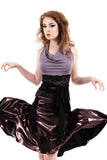 boudoir orchid wrap halter - Poema Tango Clothes: handmade luxury clothing for Argentine tango