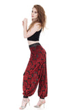 burnout velvet roses tango trousers - Poema Tango Clothes: handmade luxury clothing for Argentine tango