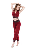 cabernet and sweetrose tango trousers - Poema Tango Clothes: handmade luxury clothing for Argentine tango