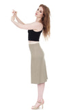 celadon pencil skirt - Poema Tango Clothes: handmade luxury clothing for Argentine tango