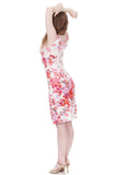cherry blossoms pencil dress - Poema Tango Clothes: handmade luxury clothing for Argentine tango