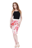 cherry blossoms pencil skirt - Poema Tango Clothes: handmade luxury clothing for Argentine tango