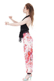 cherry blossoms tango trousers - Poema Tango Clothes: handmade luxury clothing for Argentine tango