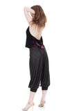 cracked letherette tango pants - Poema Tango Clothes: handmade luxury clothing for Argentine tango