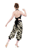 cream tea rose tango pants - Poema Tango Clothes: handmade luxury clothing for Argentine tango