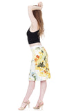 daffodil ink pencil skirt - Poema Tango Clothes: handmade luxury clothing for Argentine tango