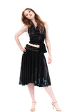 deep sea sequins skirt - Poema Tango Clothes: handmade luxury clothing for Argentine tango