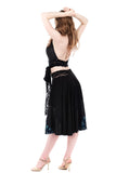 deep sea sequins skirt - Poema Tango Clothes: handmade luxury clothing for Argentine tango