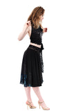 deep sea sequins skirt - Poema Tango Clothes: handmade luxury clothing for Argentine tango
