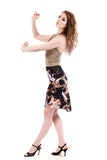 digital abstract skirt - Poema Tango Clothes: handmade luxury clothing for Argentine tango