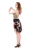 digital abstract skirt - Poema Tango Clothes: handmade luxury clothing for Argentine tango