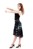 digital dream circle skirt - Poema Tango Clothes: handmade luxury clothing for Argentine tango