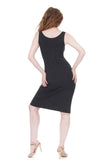 felted smoke tank dress - Poema Tango Clothes: handmade luxury clothing for Argentine tango