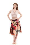 fire roses skirt - Poema Tango Clothes: handmade luxury clothing for Argentine tango