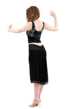 glitter hem skirt - Poema Tango Clothes: handmade luxury clothing for Argentine tango