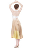 gold-dipped rose gold silk skirt - Poema Tango Clothes: handmade luxury clothing for Argentine tango