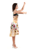 goldenrod skirt - Poema Tango Clothes: handmade luxury clothing for Argentine tango