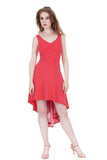 hot coral signature tank dress - Poema Tango Clothes: handmade luxury clothing for Argentine tango