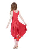 hot coral signature tank dress - Poema Tango Clothes: handmade luxury clothing for Argentine tango