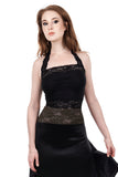 inky halter bandeau - Poema Tango Clothes: handmade luxury clothing for Argentine tango
