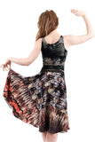 inky roses dance tank - Poema Tango Clothes: handmade luxury clothing for Argentine tango