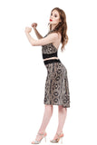 jeweled scales fluted skirt - Poema Tango Clothes: handmade luxury clothing for Argentine tango