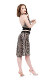 jeweled scales fluted skirt - Poema Tango Clothes: handmade luxury clothing for Argentine tango