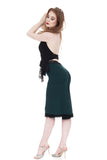 juniper ruched skirt - Poema Tango Clothes: handmade luxury clothing for Argentine tango