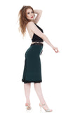 juniper ruched skirt - Poema Tango Clothes: handmade luxury clothing for Argentine tango