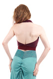 merlot halter - Poema Tango Clothes: handmade luxury clothing for Argentine tango