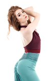 merlot halter - Poema Tango Clothes: handmade luxury clothing for Argentine tango