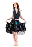 midnight garden circle skirt - Poema Tango Clothes: handmade luxury clothing for Argentine tango