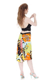 pop tropic fluted skirt - Poema Tango Clothes: handmade luxury clothing for Argentine tango
