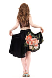 romantic dark circle skirt - Poema Tango Clothes: handmade luxury clothing for Argentine tango